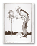 Six Dead Secrets, Topsy-Turvy Tales 11" x 14" Mono Tone Print (Choose Your Color)