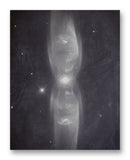 The Twin Jet Nebula 11" x 14" Mono Tone Print (Choose Your Color)