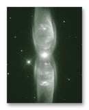 The Twin Jet Nebula 11" x 14" Mono Tone Print (Choose Your Color)