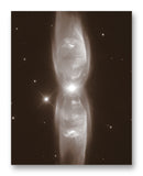 The Twin Jet Nebula 11" x 14" Mono Tone Print (Choose Your Color)
