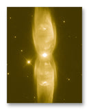 The Twin Jet Nebula 11" x 14" Mono Tone Print (Choose Your Color)