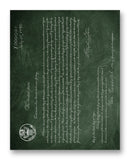 X000001 First US Patent 11" x 14" Mono Tone Print (Choose Your Color)