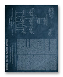 L. Pasteur Brewing Patent 11" x 14" Mono Tone Print (Choose Your Color)