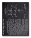 L. Pasteur Brewing Patent 11" x 14" Mono Tone Print (Choose Your Color)