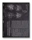 Chevrolet Fuel Pump Patent 11" x 14" Mono Tone Print (Choose Your Color)