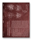 Chevrolet Fuel Pump Patent 11" x 14" Mono Tone Print (Choose Your Color)