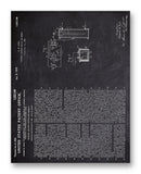 Hull Heating Device Patent 11" x 14" Mono Tone Print (Choose Your Color)