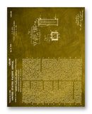 Hull Heating Device Patent 11" x 14" Mono Tone Print (Choose Your Color)