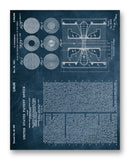 Steenbeck Electron Ray Patent 11" x 14" Mono Tone Print (Choose Your Color)