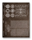 Steenbeck Electron Ray Patent 11" x 14" Mono Tone Print (Choose Your Color)