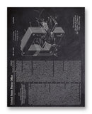 Collins Electro-Magnetic Patent 11" x 14" Mono Tone Print (Choose Your Color)