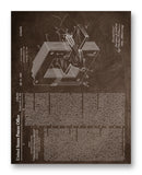 Collins Electro-Magnetic Patent 11" x 14" Mono Tone Print (Choose Your Color)