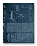 Color Television Patent 11" x 14" Mono Tone Print (Choose Your Color)