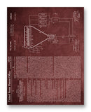 Color Television Patent 11" x 14" Mono Tone Print (Choose Your Color)