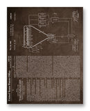 Color Television Patent 11" x 14" Mono Tone Print (Choose Your Color)