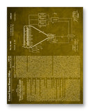 Color Television Patent 11" x 14" Mono Tone Print (Choose Your Color)