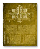 Sears Homopolar Generator Patent 11" x 14" Mono Tone Print (Choose Your Color)