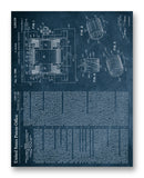 Sears DC Homopolar Generator Patent 11" x 14" Mono Tone Print (Choose Your Color)