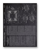 Sears DC Homopolar Generator Patent 11" x 14" Mono Tone Print (Choose Your Color)