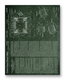 Sears DC Homopolar Generator Patent 11" x 14" Mono Tone Print (Choose Your Color)