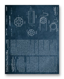 Electro Dynamic Separator Patent 11" x 14" Mono Tone Print (Choose Your Color)