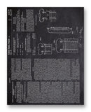 Clark Electric Generation Patent 11" x 14" Mono Tone Print (Choose Your Color)