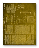 Clark Electric Generation Patent 11" x 14" Mono Tone Print (Choose Your Color)