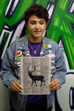 Cosmic Stag 8.5"x11" Semi Translucent Dictionary Art Print