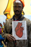 Heart Illustration 8.5"x11" Semi Translucent Dictionary Art Print