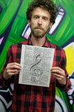 Treble Clef 8.5"x11" Semi Translucent Dictionary Art Print