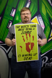 Waking Up Dead Zombie 13"x22" Vintage Style Showprint Poster - Lammy Artist Edition