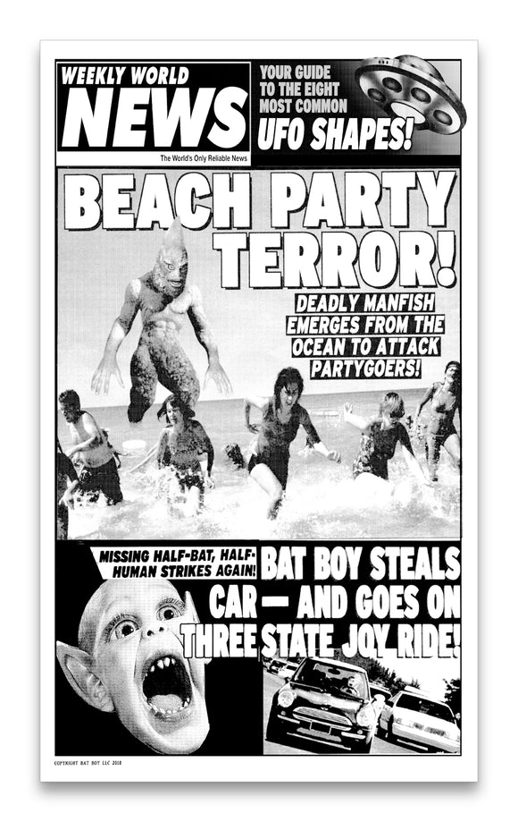 Weekly World News Beach Party Terror 13