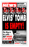 Weekly World News Elvis Tomb Empty 13" x 22" Showprint Poster