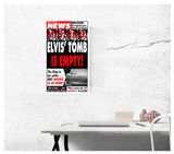 Weekly World News Elvis Tomb Empty 13" x 22" Showprint Poster