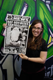 Weekly World News Bat Boy Bites Santa Claus 13" x 22" Showprint Poster