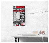 Weekly World News Bat Boy Bites Santa Claus 13" x 22" Showprint Poster (Special Red Edition)