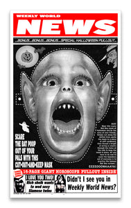 Weekly World News Bat Boy Mask 13" x 22" Showprint Poster