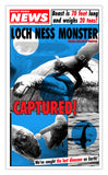 Weekly World News Loch Ness Monster 13" x 22" Showprint Poster (Neckahneck Artist Edition)