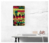 Weekly World News Beach Party Terror 13" x 22" Showprint Poster (Neckahneck Artist Edition)