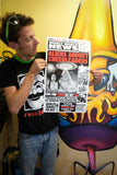 Weekly World News Aliens Abduct Cheerleaders 13" x 22" Showprint Poster  (Special Red Edition)