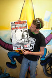 Weekly World News Bat Boy Bites Santa Claus 13" x 22" Showprint Poster (Special Red Edition)
