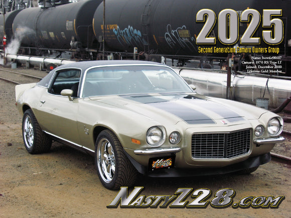 2025 NastyZ28.com Calendar