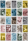 Vintage Comic Book Covers Postcards