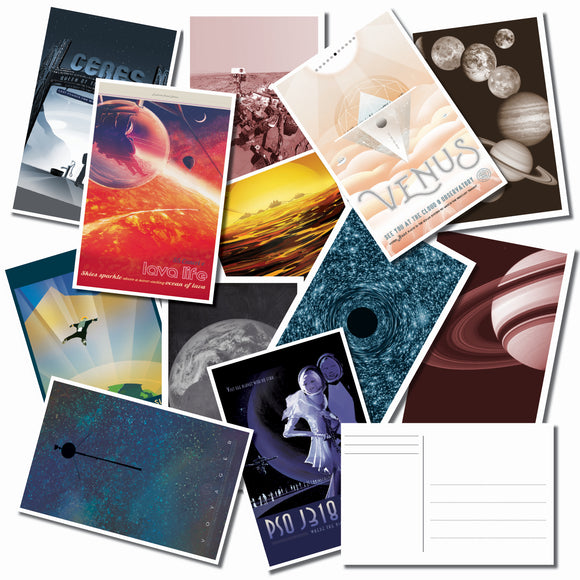 Space Theme Postcard Set