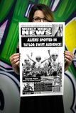 Weekly World News Aliens Spotted in Taylor Swift Audience 13”x22” Showprint Poster