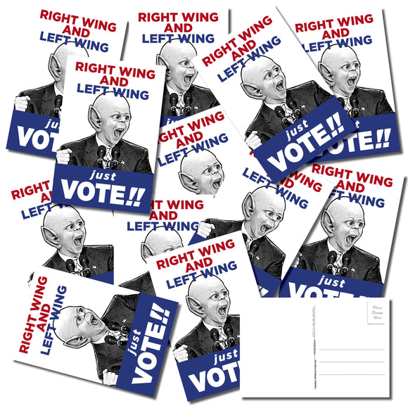 Weekly World News BatBoy Just Vote Postcards