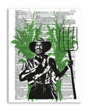 Farmer 8.5"x11" Semi Translucent Dictionary Art Print
