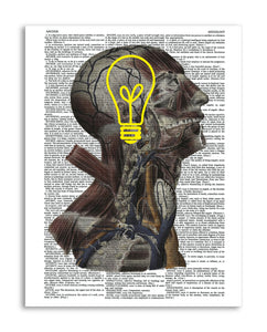 Psychedelic Mind 8.5"x11" Semi Translucent Dictionary Art Print