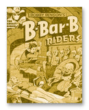 B-Bar-B Riders - 11" x 14" Mono Tone Print (Choose Your Color)