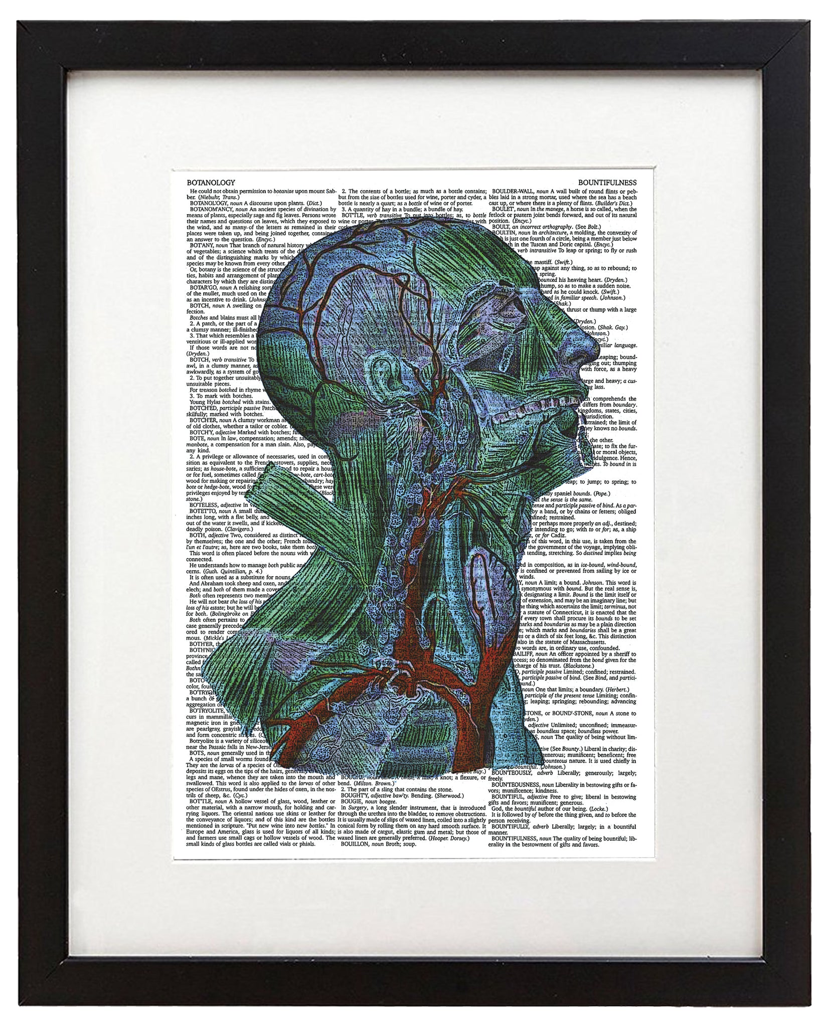 Blue Brain 8.5x11 Semi Translucent Dictionary Art Print – Per Diem  Printing